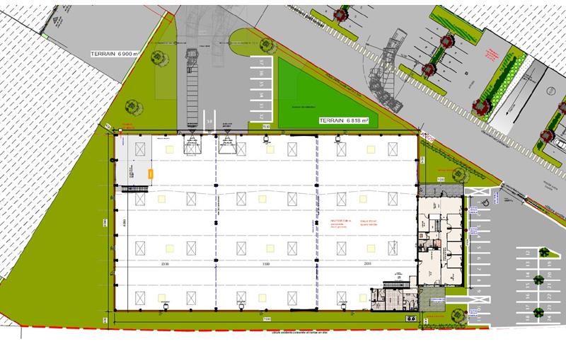 Location d'entrepôt de 3 377 m² à Meyzieu - 69330 plan - 1