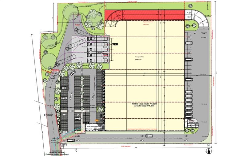 Location d'entrepôt de 8 672 m² à Meyzieu - 69330 plan - 1