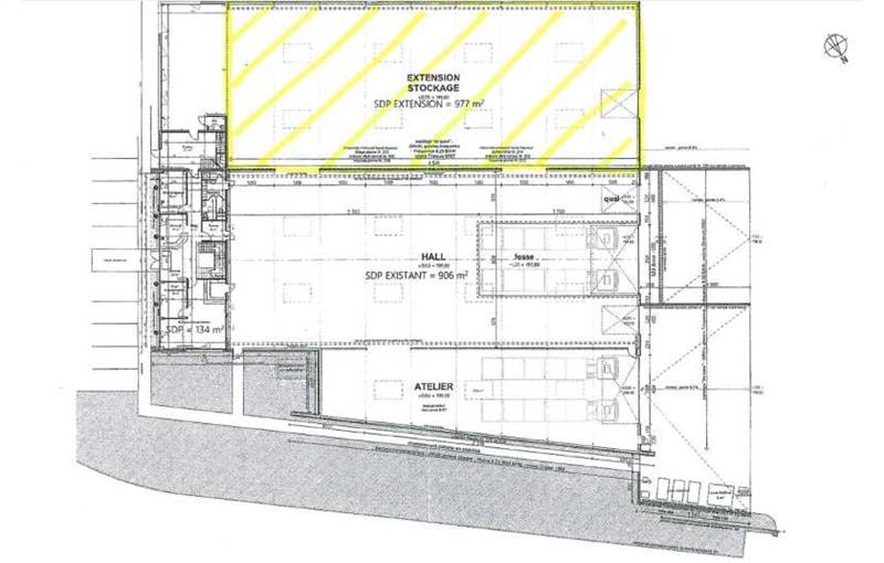 Location d'entrepôt de 1 106 m² à Meyzieu - 69330 plan - 1