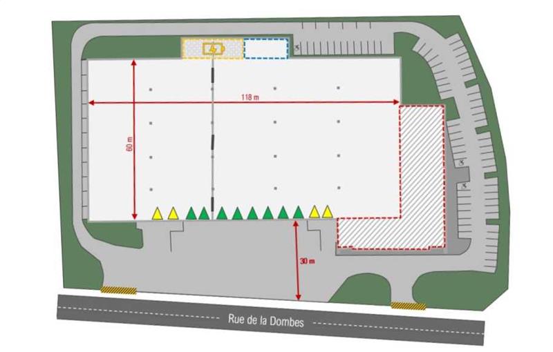 Location d'entrepôt de 9 623 m² à Miribel - 01700 plan - 1