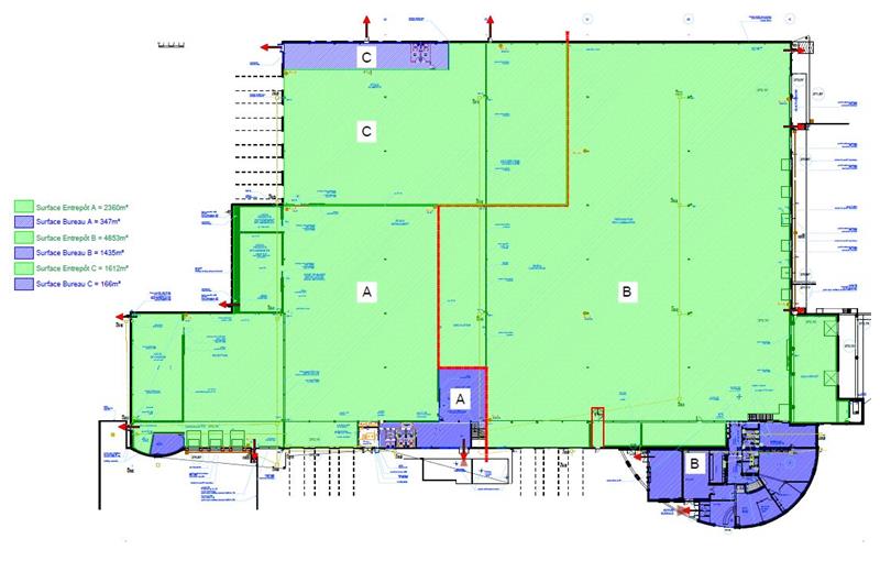 Location d'entrepôt de 10 750 m² à Miribel - 01700 plan - 1