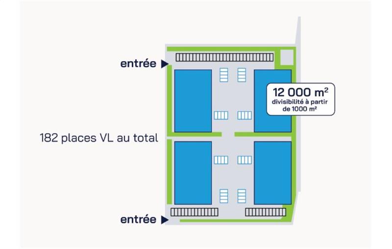 Location d'entrepôt de 2 936 m² à Moissy-Cramayel - 77550 plan - 1