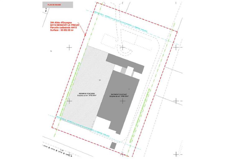 Location d'entrepôt de 6 578 m² à Monchy-le-Preux - 62118 plan - 1