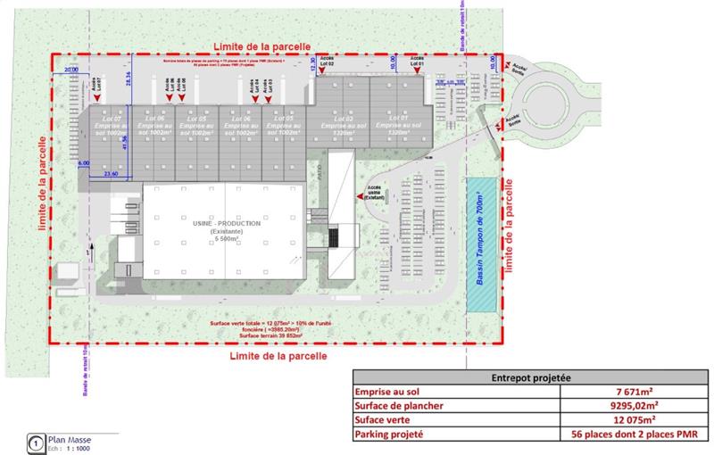 Location d'entrepôt de 6 578 m² à Monchy-le-Preux - 62118 plan - 1