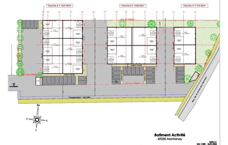 Location d'entrepôt de 1 872 m² à Montanay - 69250 plan - 1