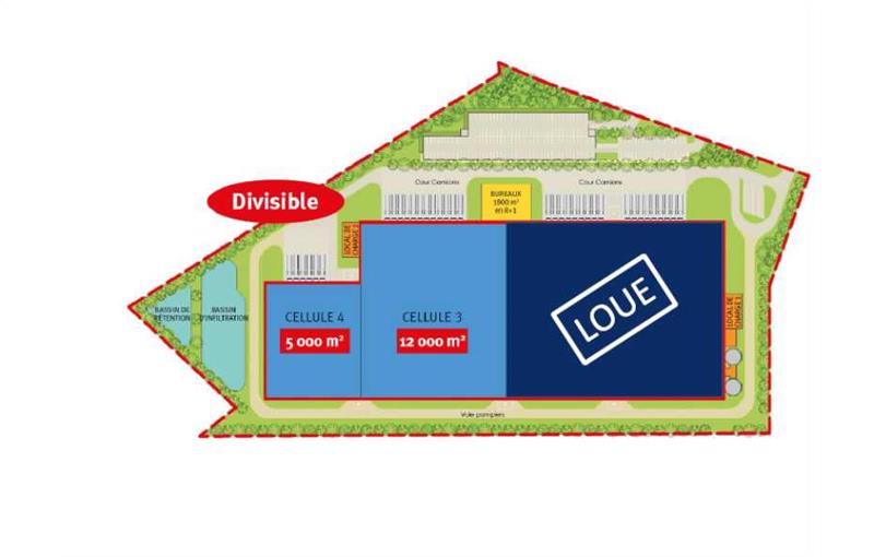 Location d'entrepôt de 17 100 m² à Montbartier - 82700 plan - 1