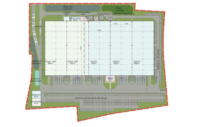 Location d'entrepôt de 30 323 m² à Montélimar - 26200 plan - 1