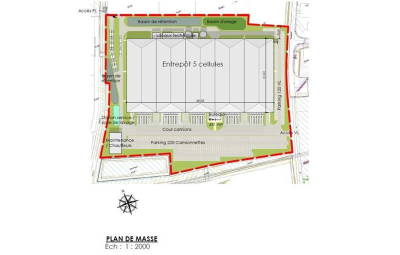 Location d'entrepôt de 30 323 m² à Montélimar - 26200 plan - 1