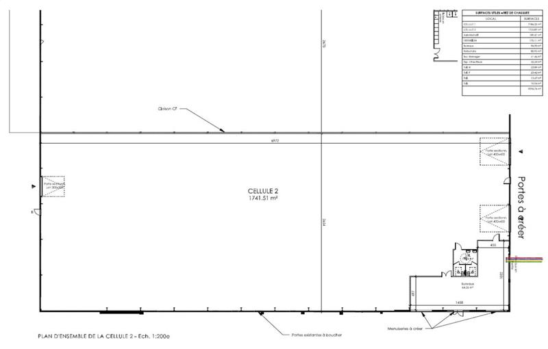 Location d'entrepôt de 1 850 m² à Neuville-en-Ferrain - 59960 plan - 1