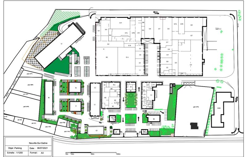 Location d'entrepôt de 2 071 m² à Neuville-sur-Saône - 69250 plan - 1