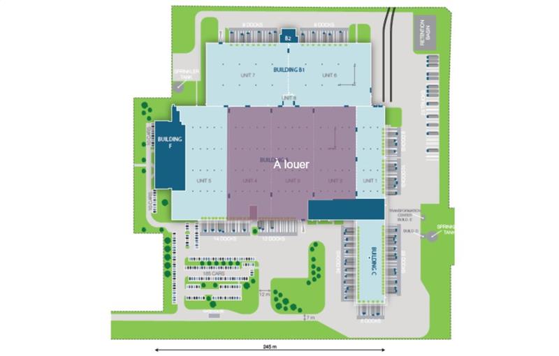 Location d'entrepôt de 15 764 m² à Ormes - 45140 plan - 1