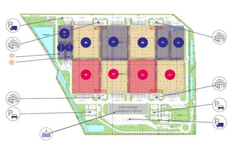 Location d'entrepôt de 96 393 m² à Oudalle - 76430 plan - 1