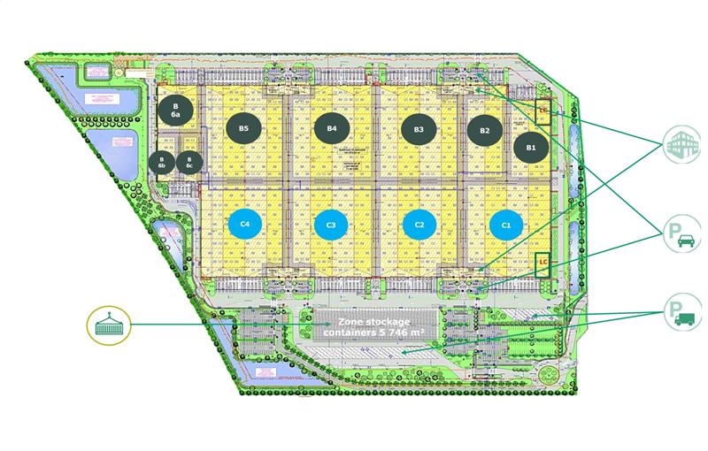 Location d'entrepôt de 66 698 m² à Oudalle - 76430 plan - 1