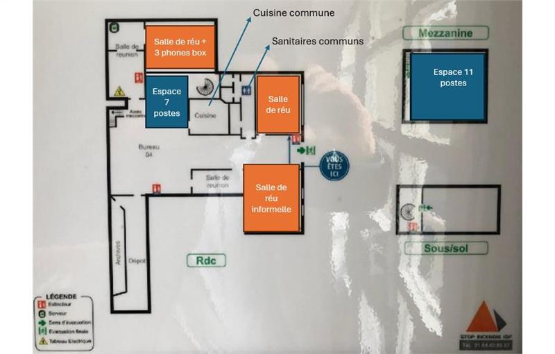 Location d'entrepôt de 150 m² à Paris 18 - 75018 plan - 1