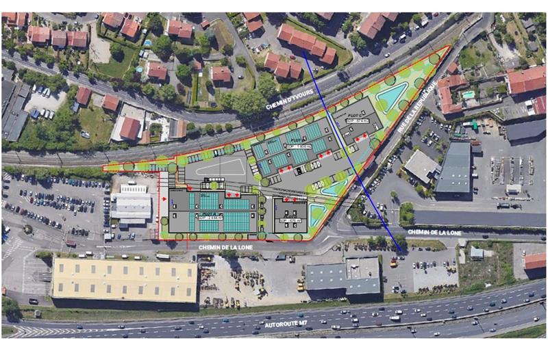 Location d'entrepôt de 4 301 m² à Pierre-Bénite - 69310 plan - 1