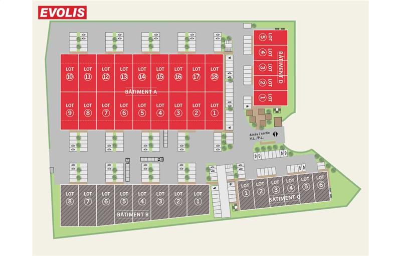 Location d'entrepôt de 367 m² à Pierrelatte - 26700 plan - 1