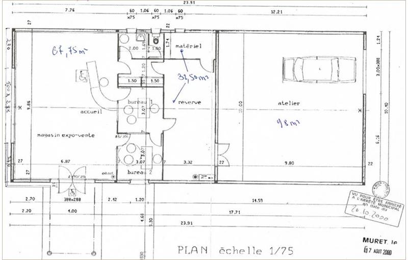 Location d'entrepôt de 227 m² à Pinsaguel - 31120 plan - 1