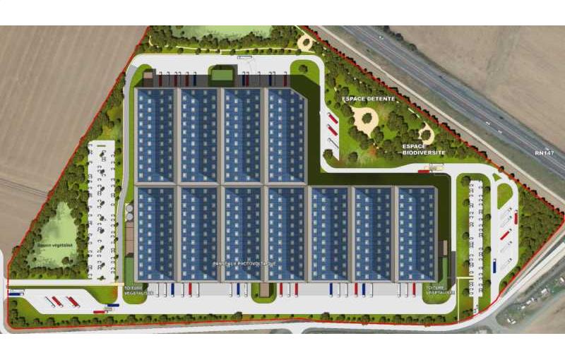 Location d'entrepôt de 70 000 m² à Poitiers - 86000 plan - 1