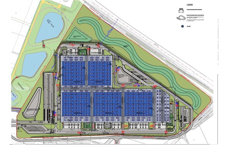 Location d'entrepôt de 61 550 m² à Poitiers - 86000 plan - 1