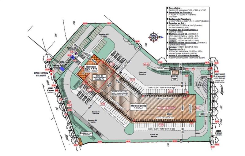 Location d'entrepôt de 3 000 m² à Rennes - 35000 plan - 1