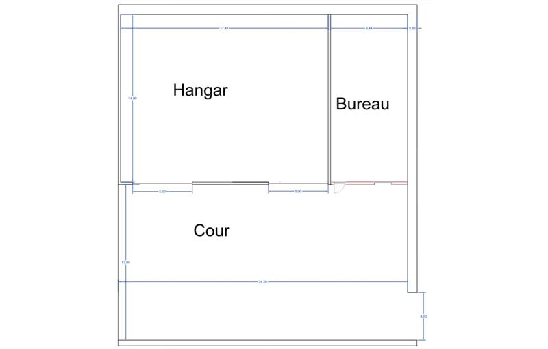 Location d'entrepôt de 510 m² à Rezé - 44400 plan - 1