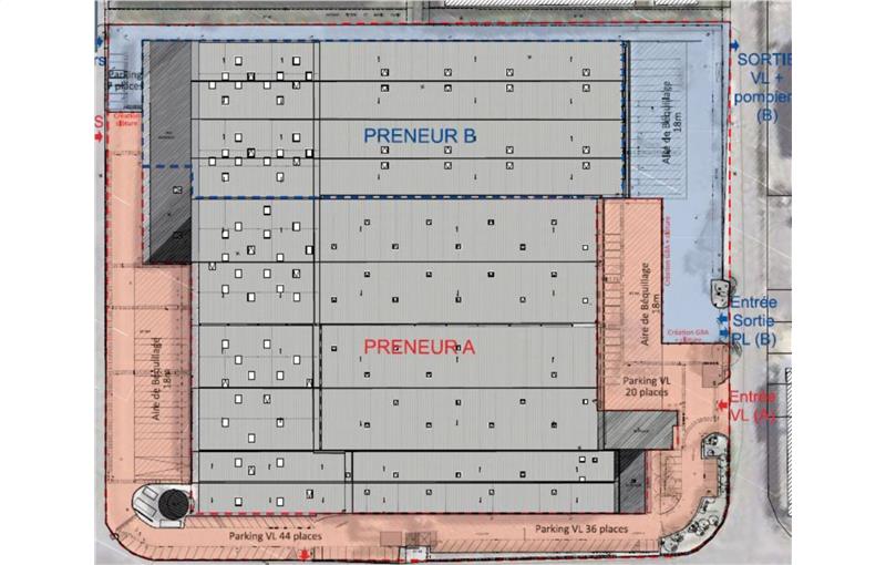 Location d'entrepôt de 7 308 m² à Rognac - 13340 plan - 1