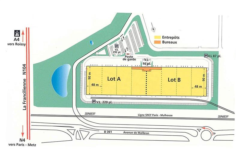 Location d'entrepôt de 10 000 m² à Roissy-en-Brie - 77680 plan - 1