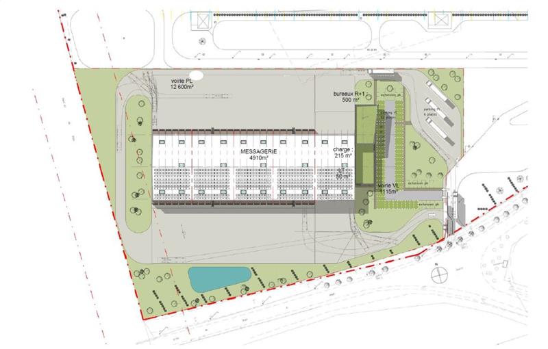 Location d'entrepôt de 5 675 m² à Roye - 80700 plan - 1