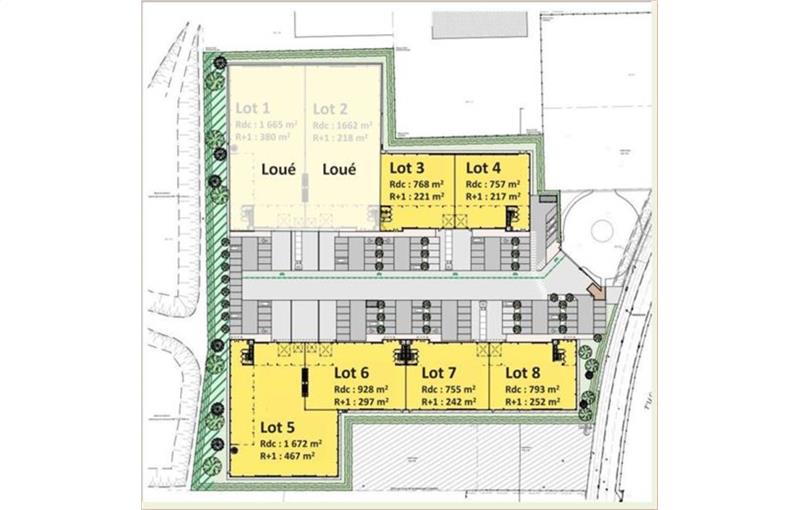 Location d'entrepôt de 4 125 m² à Saint-Bonnet-de-Mure - 69720 plan - 1