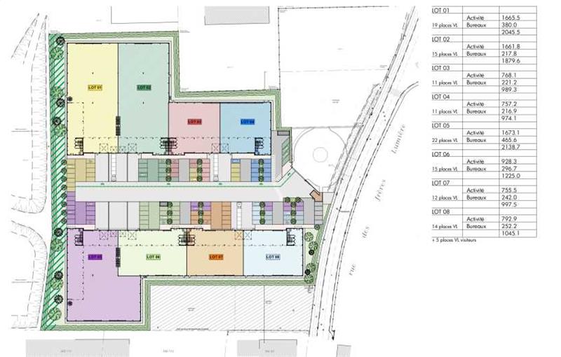 Location d'entrepôt de 6 396 m² à Saint-Bonnet-de-Mure - 69720 plan - 1