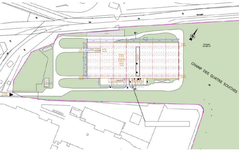 Location d'entrepôt de 10 303 m² à Saint-Doulchard - 18230 plan - 1