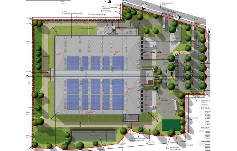 Location d'entrepôt de 12 850 m² à Saint-Étienne-de-Saint-Geoirs - 38590 plan - 1