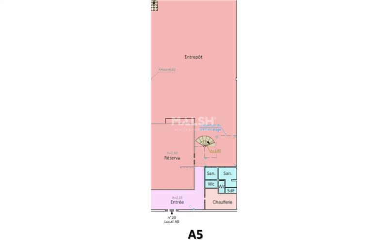 Location d'entrepôt de 1 070 m² à Saint-Étienne - 42000 plan - 1