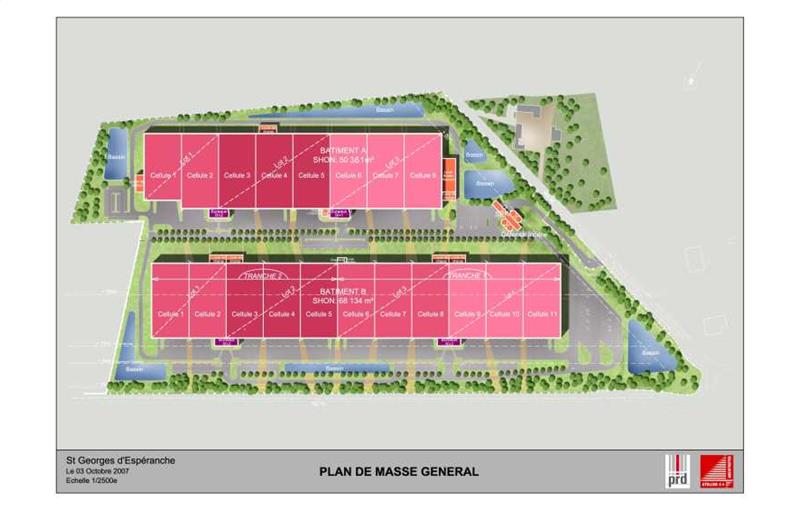 Location d'entrepôt de 12 000 m² à Saint-Georges-d'Espéranche - 38790 plan - 1