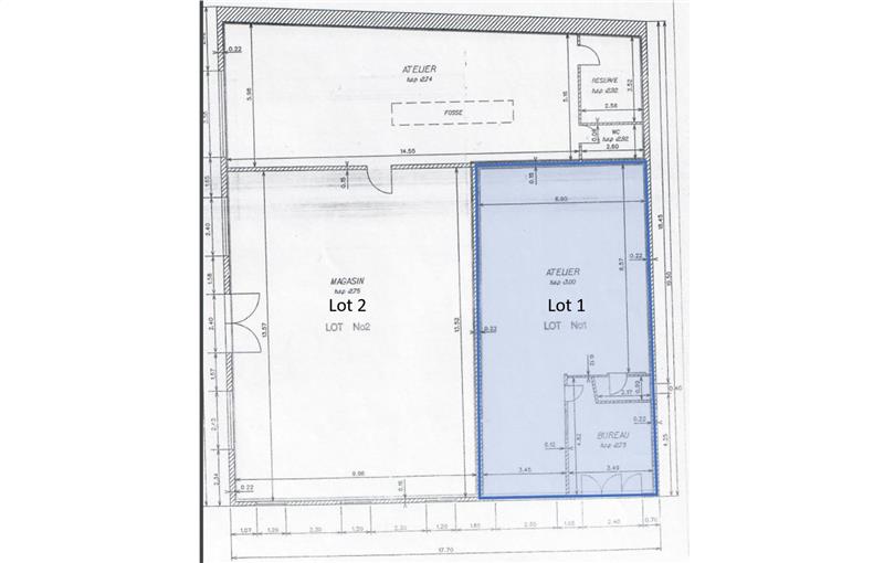 Location d'entrepôt de 93 m² à Saint-Germain-lès-Arpajon - 91180 plan - 1