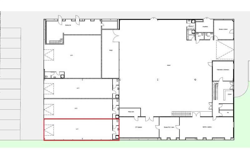 Location d'entrepôt de 93 m² à Saint-Herblain - 44800 plan - 1