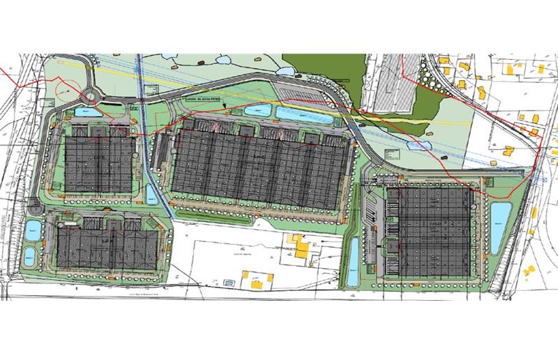 Location d'entrepôt de 49 731 m² à Saint-Loubès - 33450 plan - 1