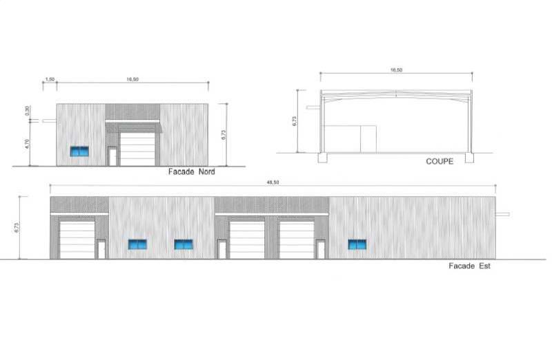 Location d'entrepôt de 195 m² à Saint-Loubès - 33450 plan - 1