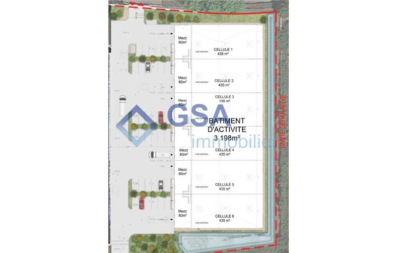 Location d'entrepôt de 533 m² à Saint-Michel-sur-Orge - 91240 plan - 1