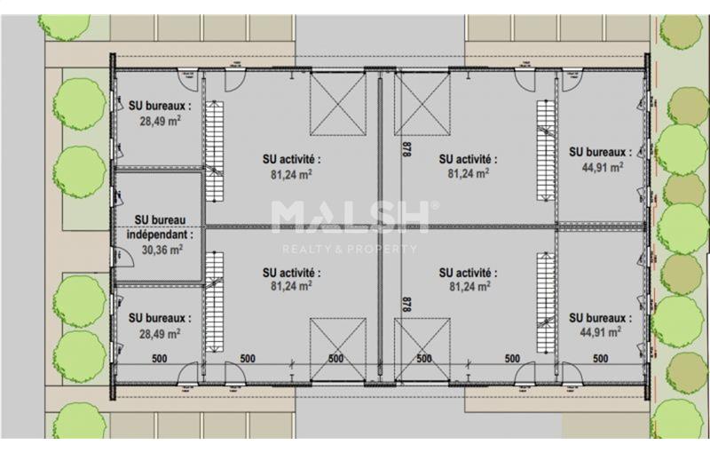 Location d'entrepôt de 2 868 m² à Saint-Nizier-le-Désert - 01320 plan - 1