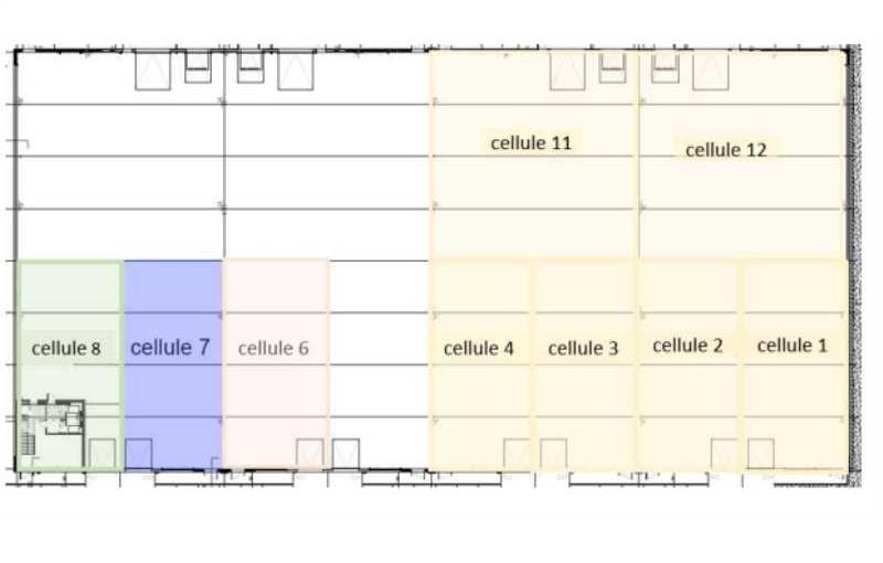 Location d'entrepôt de 373 m² à Saint-Priest - 69800 plan - 1