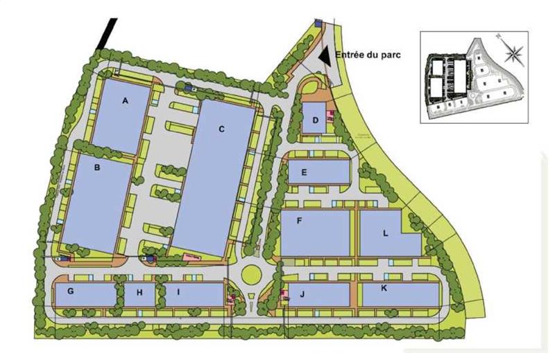 Location d'entrepôt de 3 016 m² à Saint-Priest - 69800 plan - 1