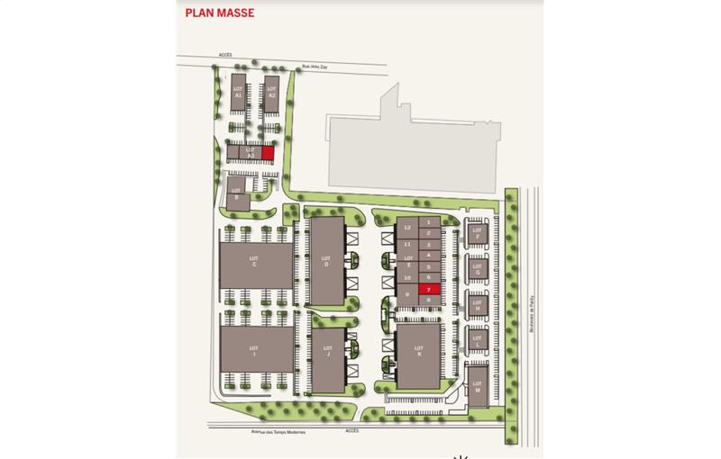 Location d'entrepôt de 5 011 m² à Saint-Priest - 69800 plan - 1