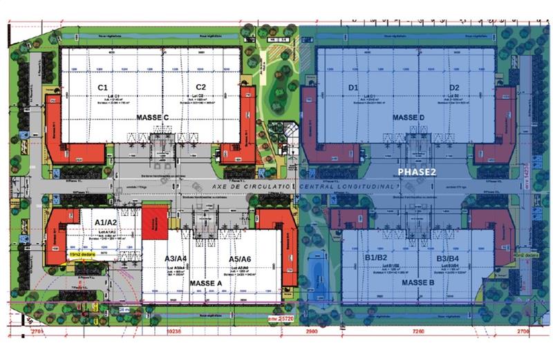 Location d'entrepôt de 1 770 m² à Saint-Priest - 69800 plan - 1