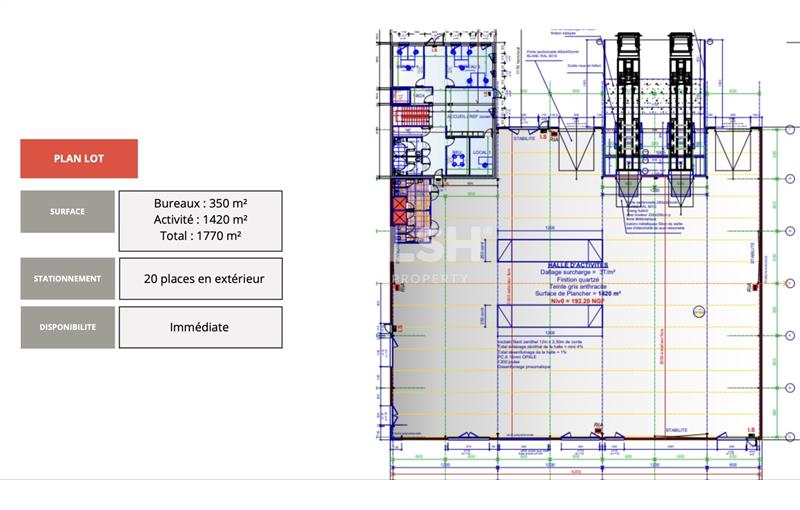 Location d'entrepôt de 1 770 m² à Saint-Priest - 69800 plan - 1