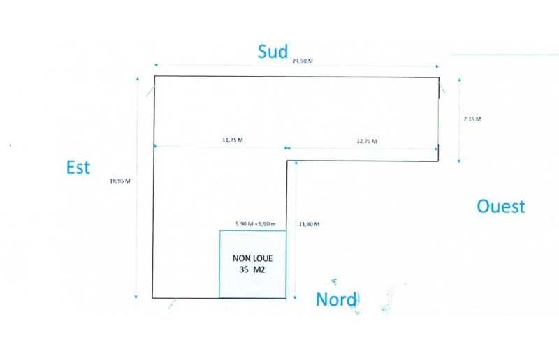 Location d'entrepôt de 279 m² à Saint-Priest - 69800 plan - 1