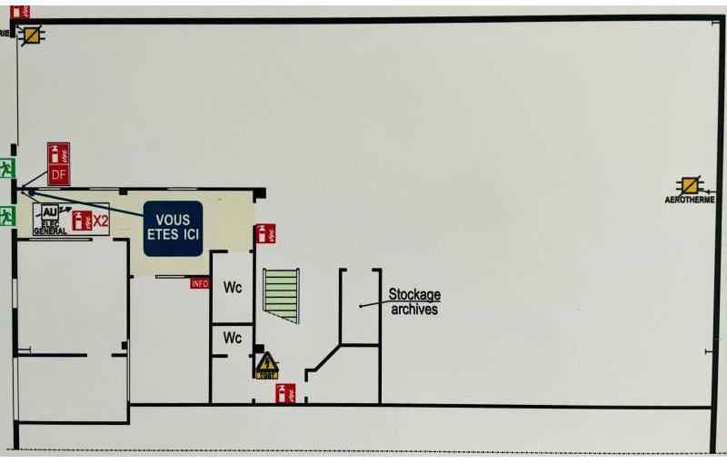 Location d'entrepôt de 475 m² à Saint-Priest - 69800 plan - 1