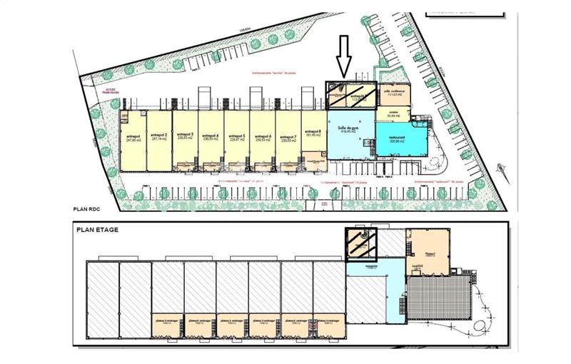 Location d'entrepôt de 226 m² à Saint-Quentin-Fallavier - 38070 plan - 1