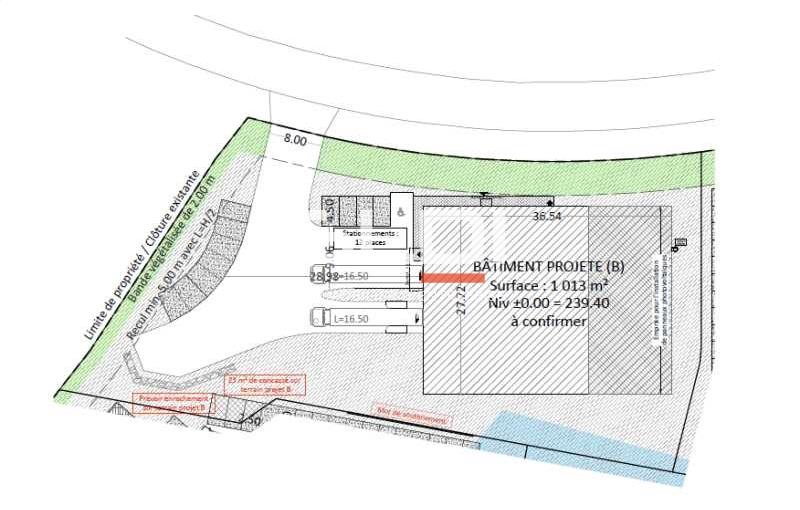 Location d'entrepôt de 1 016 m² à Saint-Quentin-Fallavier - 38070 plan - 1