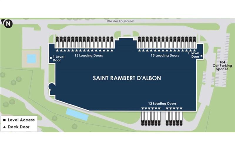 Location d'entrepôt de 22 130 m² à Saint-Rambert-d'Albon - 26140 plan - 1